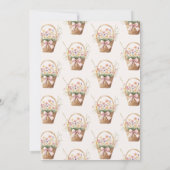 Sweet Fresh Off the Market Floral Bridal Shower 招待状 (裏面)