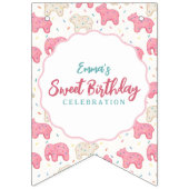 Sweet Frosted Animal Cookies Birthday バンティングフラッグ (第1の旗)