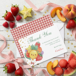 Sweet Fruit Birthday | トロピカルキッズパーティー サンキューカード