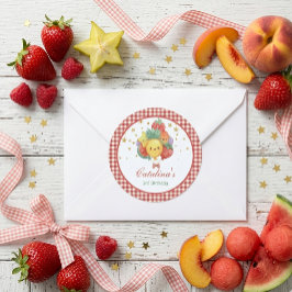 Sweet Fruit Birthday | トロピカルキッズパーティー ラウンドシール