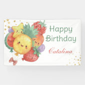 Sweet Fruit Birthday | Tropical Kids Party 横断幕 (横)