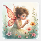Sweet Garden Fairy Sticker スクエアシール (正面)