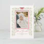 Sweet Garland Hand Painted Christmas Photo Card シーズンカード (スタンド正面)
