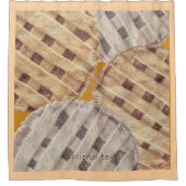 Sweet Georgia Peach Pie Custom Shower Curtain シャワーカーテン (正面)