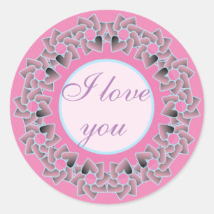 Sweet Gifts and Favors Floral Design ラウンドシール