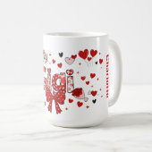 Sweet gigi valentine's gift for grandmother コーヒーマグカップ (正面右)