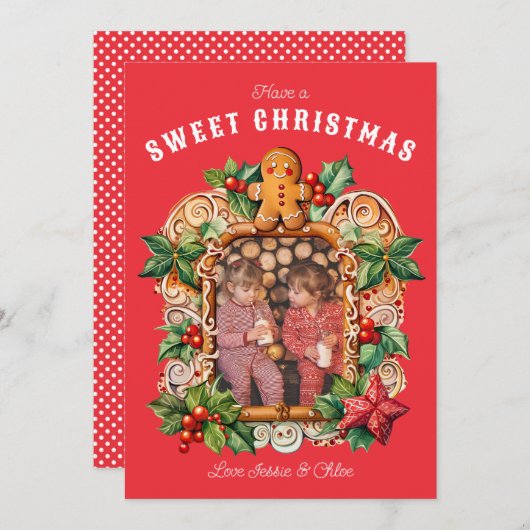 Sweet Gingerbread写真 シーズンカード (正面/裏面)