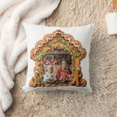 Sweet Gingerbread House写真 クッション (ブランケット)