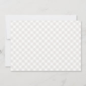 Sweet Gingham 男女兼用 Birth発表 案内状 (裏面)