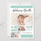 Sweet Girl Magnetic Photo Birth発表 マグネット招待状 (正面)