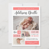 Sweet Girl Photo Collage生誕発表 案内状 (正面)