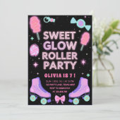 Sweet Glow Roller Party | ネオンキャンディスケート 招待状 (スタンド正面)