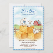Sweet Goats Baby Shower Invitation 招待状 (正面)