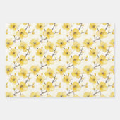 Sweet Gold White Honeycomb Birthday ラッピングペーパーシート (正面3)