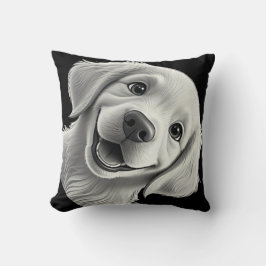 Sweet Golden Joy: Pixar-Style Puppy Friends クッション