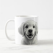 Sweet Golden Joy: Pixar-Style Puppy Friends コーヒーマグカップ (左)