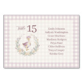 Sweet Goose Baby Shower Table Seating Card LPM26 テーブルナンバー (正面)