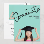Sweet Graduate for Kids Invitation 案内状 (正面/裏面)