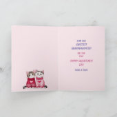 Sweet Granddaughter Sweater Kittens Valentine シーズンカード (内部)