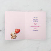 Sweet Grandson Puppy Dog Valentine シーズンカード (内部)