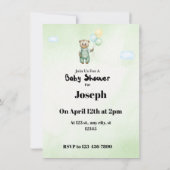 Sweet green baby bear  招待状 (裏面)