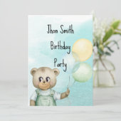 Sweet green baby bear baby 招待状 (スタンド正面)