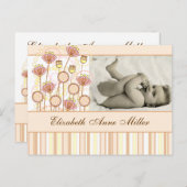 Sweet Groovy開花ベビー発表 案内ポストカード (正面/裏面)