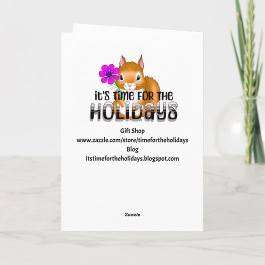 Sweet Groundhog Day Poem カード (裏面)