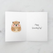 Sweet Groundhog Day Poem カード (内部)