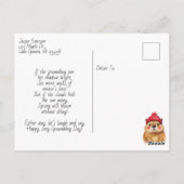 Sweet Groundhog Day | Spring or Winter Poem ポストカード (裏面)