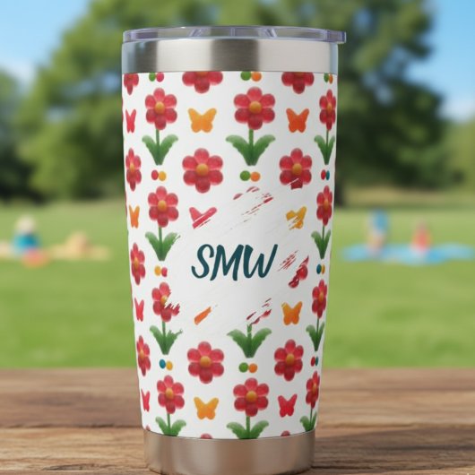 Sweet Gummy Flower Insulated Tumbler 保温保冷タンブラー