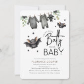 Sweet Halloween Batty Over Baby | ベビーシャワー 招待状 (正面)
