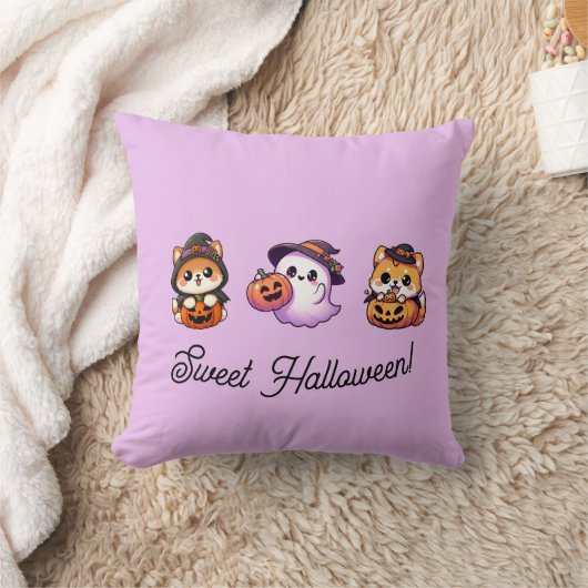 Sweet Halloween Pillow クッション (ブランケット)