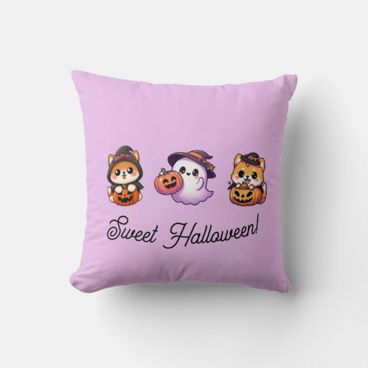 Sweet Halloween Pillow クッション (正面)