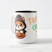 Sweet Halloween - Trick or Teat? mug ツートーンマグカップ (正面左)