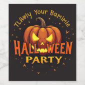 Sweet Halloween with You ワインラベル (シングルラベル)