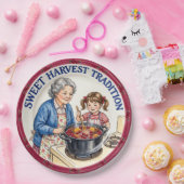 "Sweet Harvest Tradition" Thanksgiving Plate ペーパープレート (パーティー)