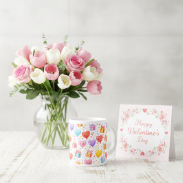 Sweet Heart Balloons Mug Gift for Any Occasion ジャンボコーヒーマグカップ