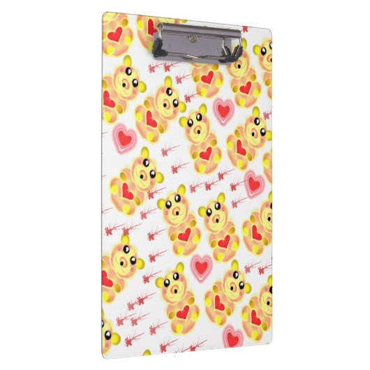 Sweet Heart Bear Nursery Pattern クリップボード (右)