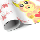 Sweet Heart Bear Nursery Pattern ラッピングペーパー (ロールコーナー)