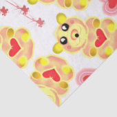 Sweet Heart Bear Nursery Pattern 薄葉紙 (詳細)