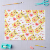 Sweet Heart Bear Nursery Pattern 薄葉紙 (クラフト)