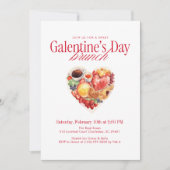 Sweet Heart Brunch Galentine’s Day Brunch 招待状 (正面)