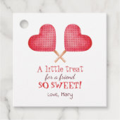 Sweet heart friendship treat Favor タグ (正面)