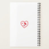 Sweet Heart Lollipop & Bird Personalized Notebook プランナー手帳 (裏面)