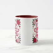 Sweet Heart Valentine Design • Cozy Yarn Script wi マグカップ (中央)