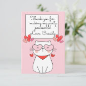 Sweet Hearts Kitten, Are You Kitten Me Birthday  サンキューカード (スタンド正面)