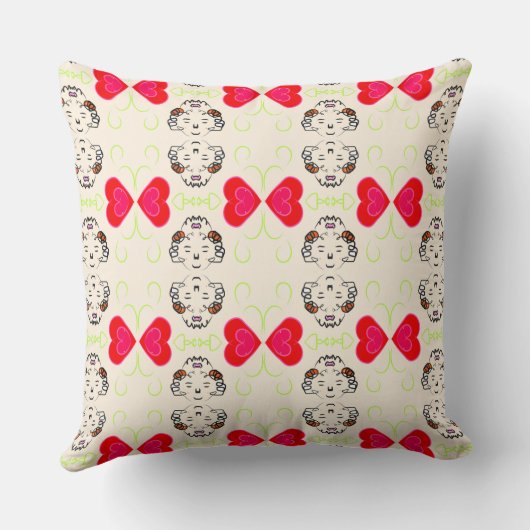 Sweet Hearts Pattern クッション (裏面)