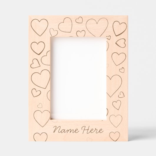 Sweet Hearts Personalized Engraved Frame レーザー彫刻フレーム (正面)