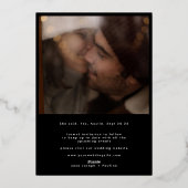 Sweet Hearts Photo Wedding Save The date Rose Gold 箔招待状 (裏面)